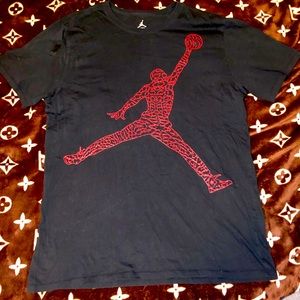 EUC Red And Black Air Jordan Shirt!